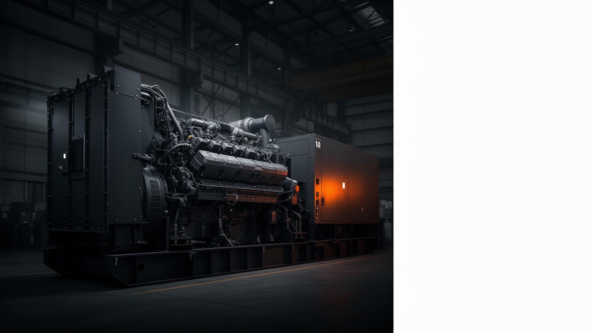 Large industrial diesel generator set manufactured by IPS