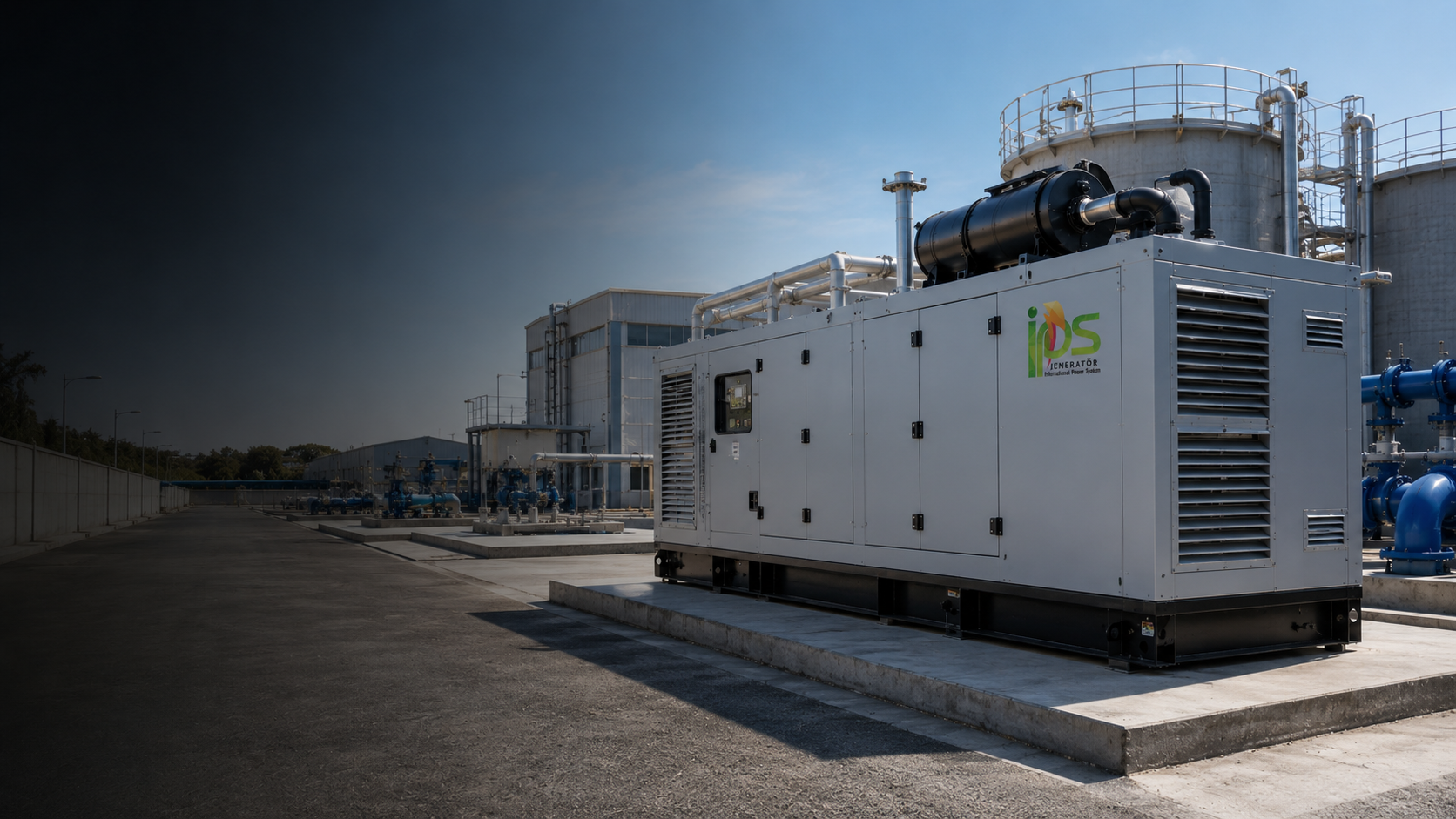 IPS canopy generator installed at a utility treatment plant